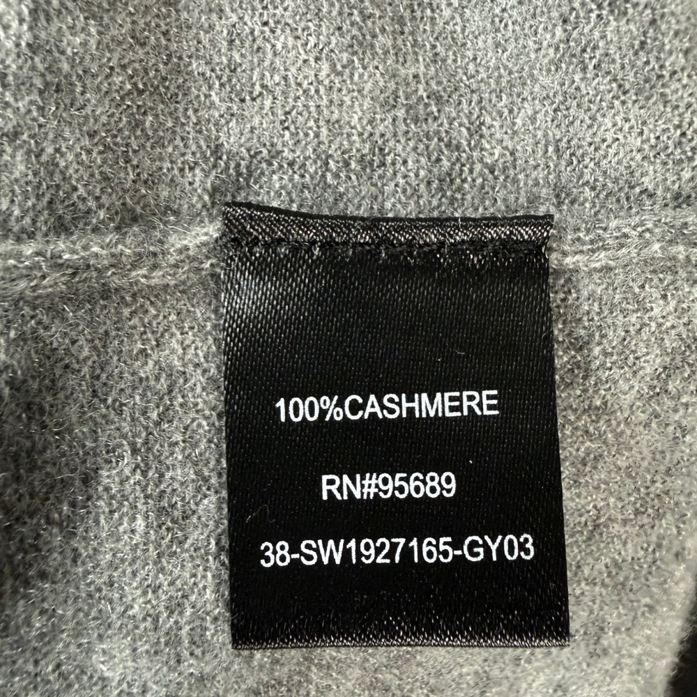 Todd Snyder Italian Cashmere Sweater Mens Large Gray Pocket Crewneck Luxury Knit - Picture 5 of 7